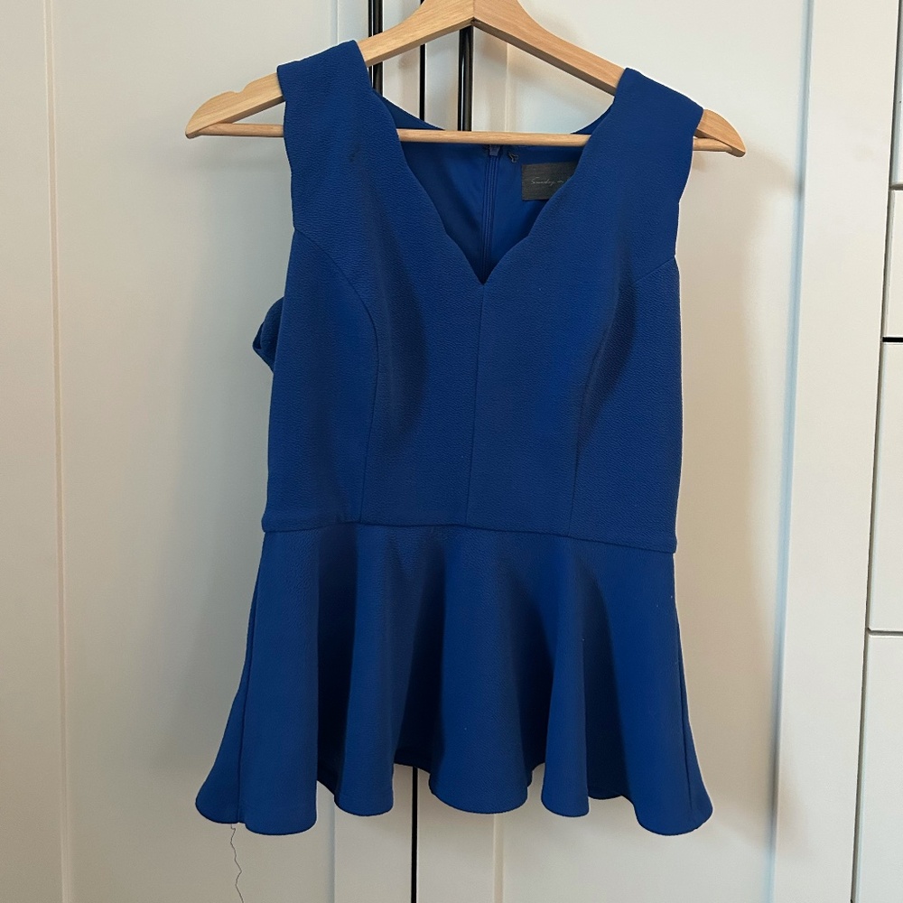 Anthropologie x Sunday in Brooklyn peplum top
